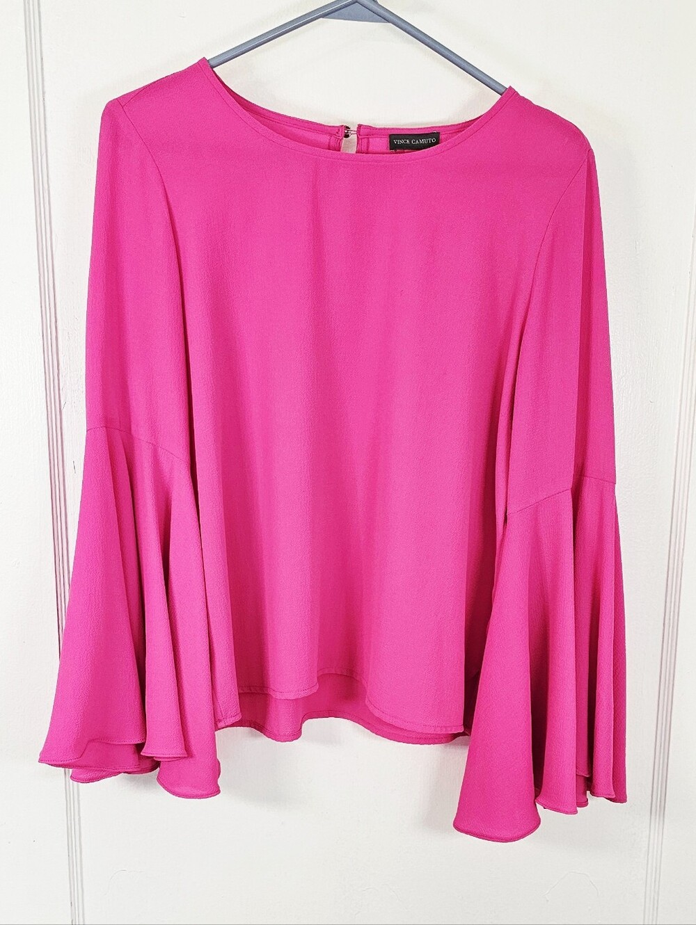 Vince Camuto Bright Fuchsia Bell Sleeve Blouse